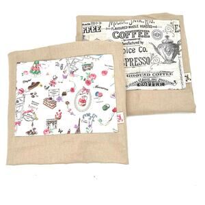 NWOT Yoli coffee macaroons Paris aprons 
- Set of 2